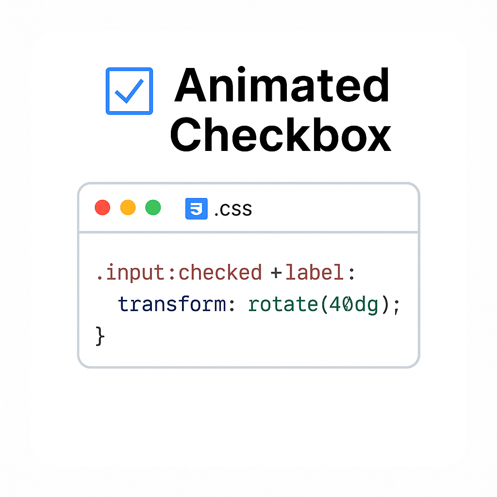 Create an Animated Checkbox Using Pure CSS