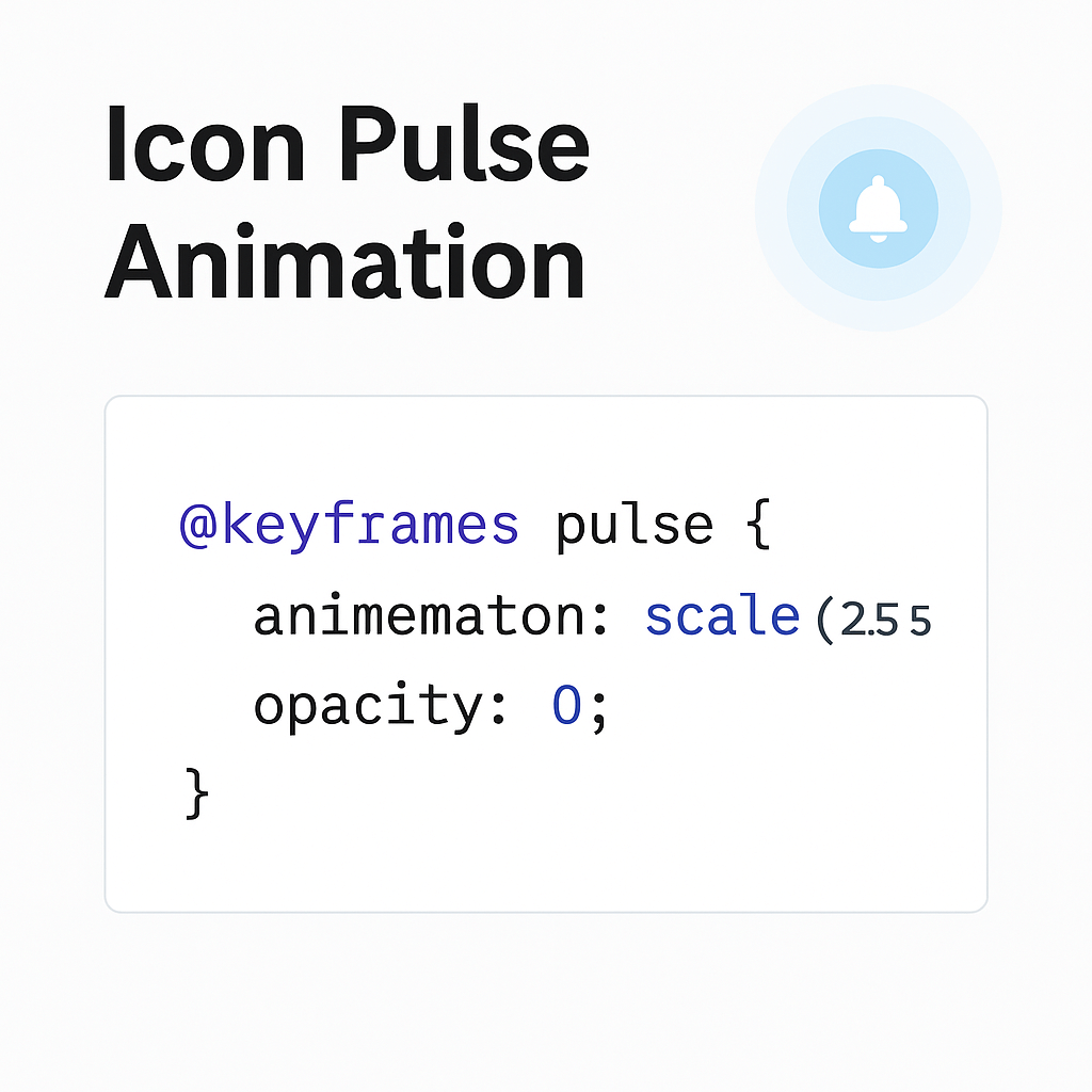 Create an Icon Pulse Animation with Pure CSS