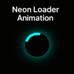 CSS Neon Loader Animation with box-shadow