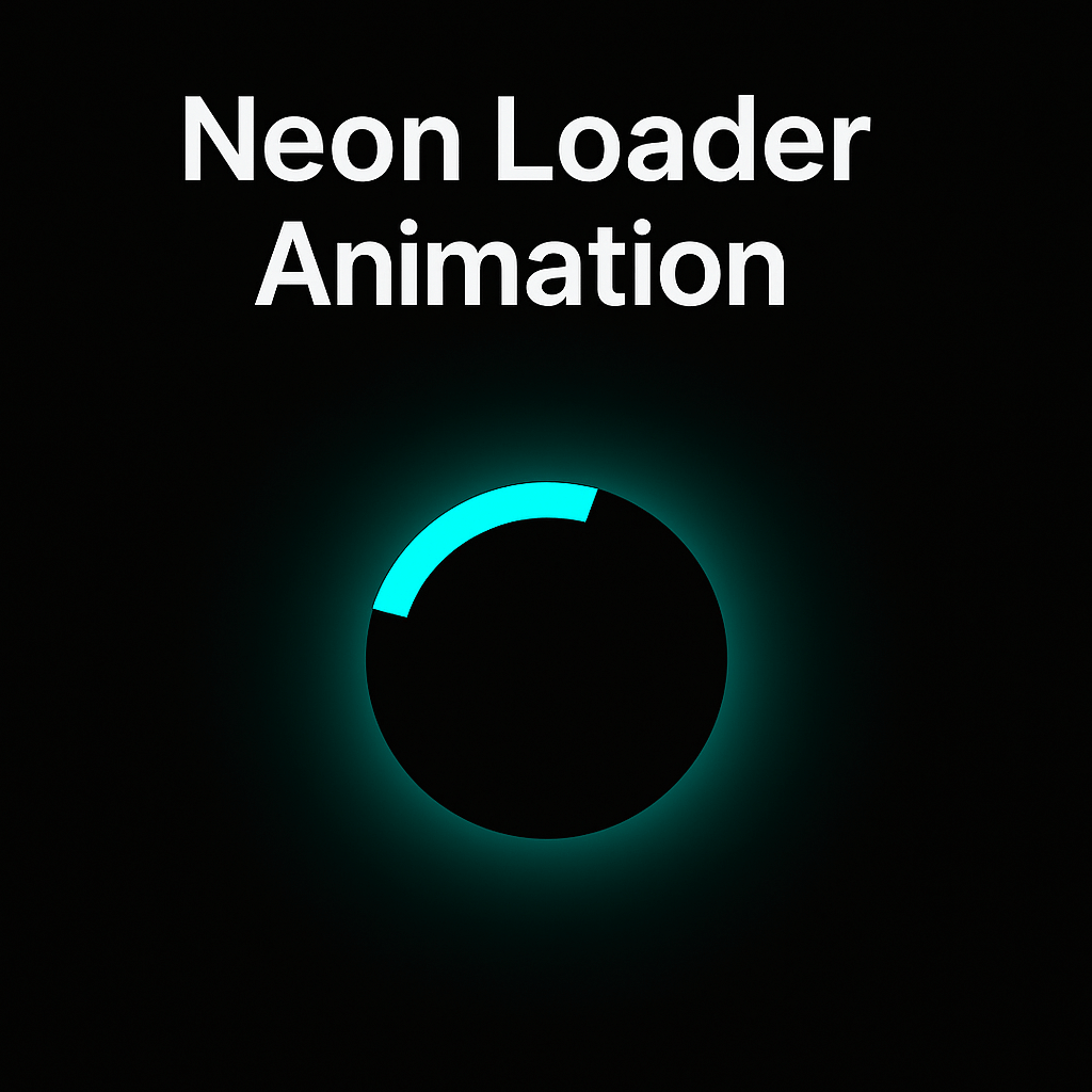 CSS Neon Loader Animation with box-shadow